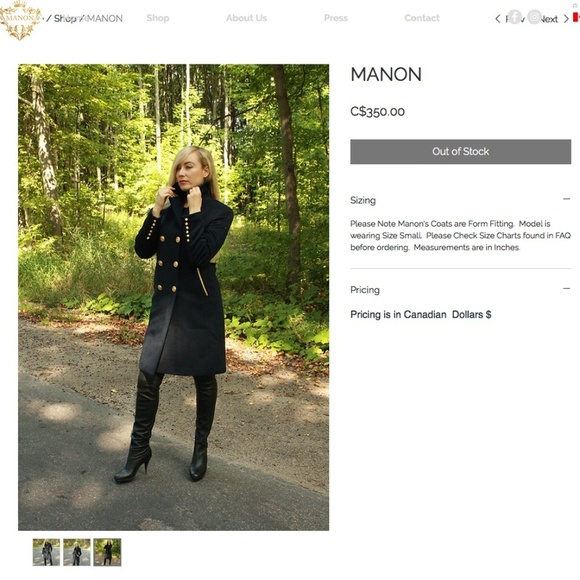 NWT - Manon Navy Jacket - Picture 5 of 5